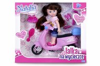 Lalka Natalia ze skuterem 16cm w pudełku