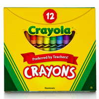 Kredki świecowe 12kol bezpieczne żywe kolory Crayola 0012